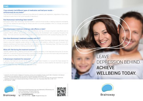 LEAVE DEPRESSION BEHIND. ACHIEVE WELLBEING TODAY