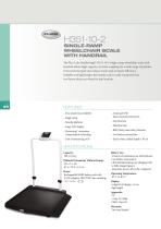 H351-10-2 SINGLE-RAMP WHEELCHAIR SCALE WITH HANDRAIL