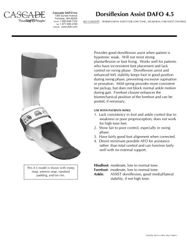 Dorsiflexion Assist DAFO 4.5