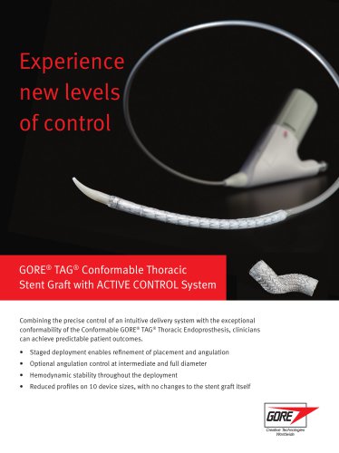 GORE® TAG® Conformable Thoracic Stent Graft with ACTIVE CONTROL System