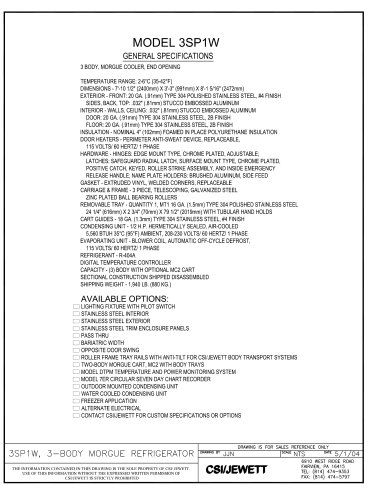 3SP1W General Specifications