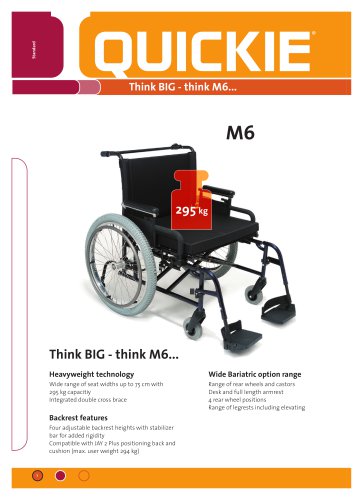 M6 Heavy Duty Wheelchair