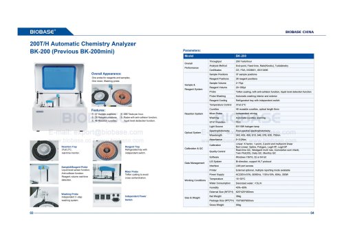03-04 Automatic Chemistry Analyzer BK-200
