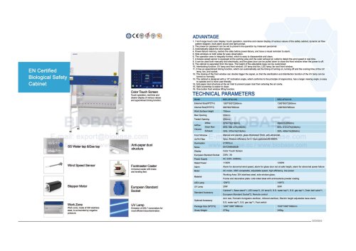 03-04 EN Certified Biological Safety Cabinet BSC-3FA2-HA BSC-4FA2-HA