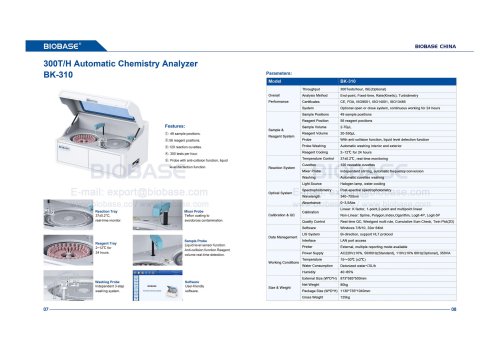 07-08 Automatic Chemistry Analyzer BK-310