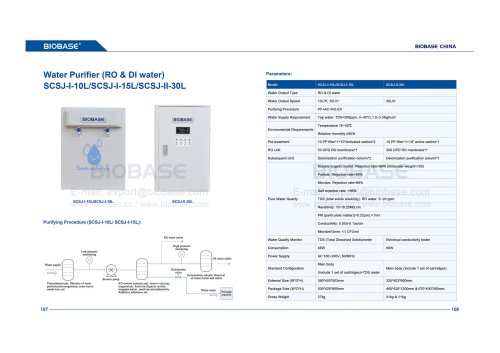 107-108 Water purifier SCSJ-I-10L SCSJ-I-15L