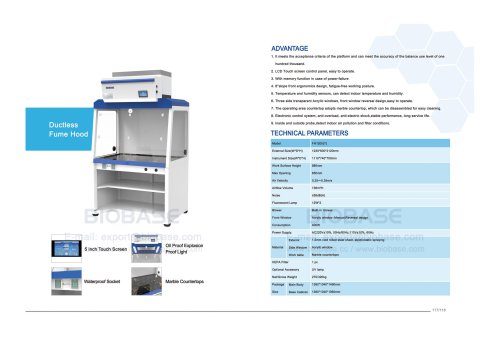 117-118 Ductless Fume Hood FH1200(T）