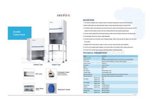 119-120 Ducted Fume Hood FH700