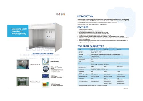 133-134 Dispensing Booth--BKDB-1200