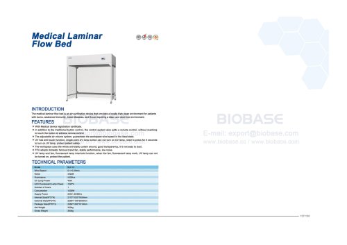 157-158 Medical Laminar Flow Bed BLF－01