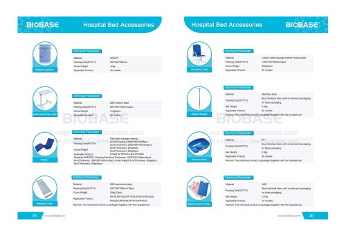 19-20 Hospital Bed Accessories