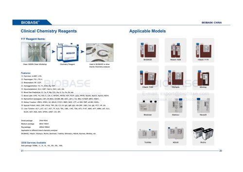 21-22 Clinical Chemistry Reagents