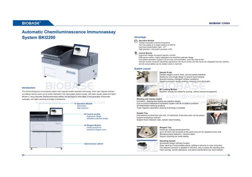 25-26 Automatic Chemiluminescence Immunoassay System BKI2200 1