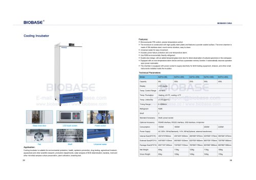 29-30 Cooling Incubator BJPX-I series