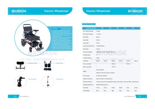 31-32 Electric Wheelchair MFN803A MFNB03B MFN803C