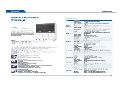 41-42 Automatic ELISA Processor BIOBASE8001