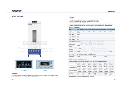 43-44 Mould Incubator BJPX-M80N