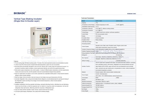 53-54 Vertical Type Shaking Incubator (Single Door & Double Layer)