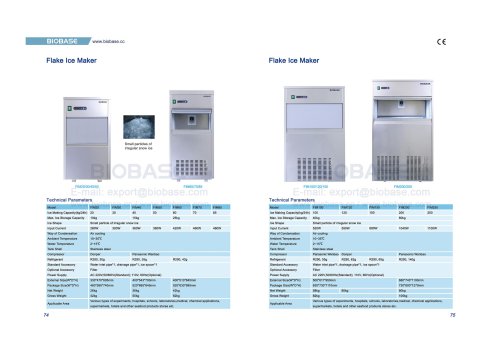 74-75 Flake Ice Maker FIM20 FIM30 FIM40 FIM50