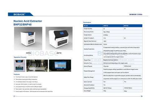 77-78 Nucleic Acid Extractor BNP32&BNP48