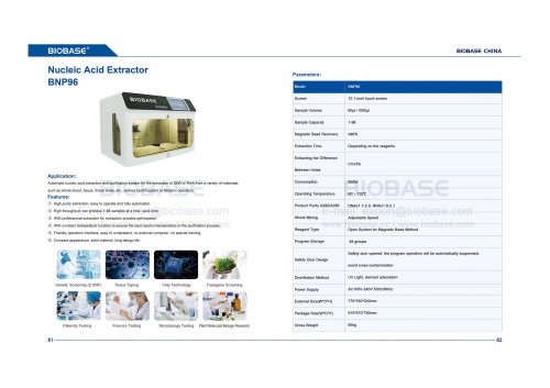 81-82 Nucleic Acid Extractor BNP96