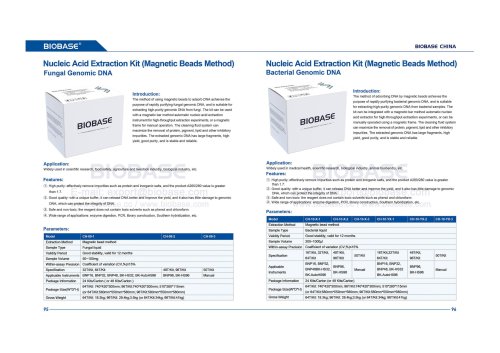 95-96 Nucleic Acid Extraction Kit （Magnetic Beads Method）Fungal Genomic DNA & Bacterial Genomic DNA