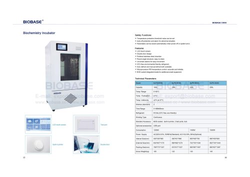 Biochemistry Incubator