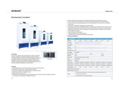 Biochemistry Incubator