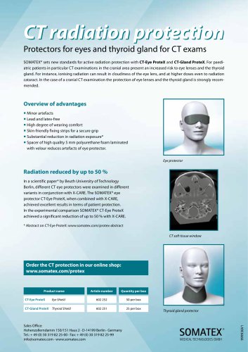 Radiation Protection for eye lense