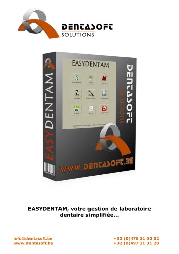 EASYDENTAM, votre gestion de laboratoire dentaire simplifiée...