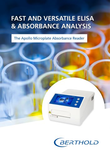 FAST AND VERSATILE ELISA & ABSORBANCE ANALYSIS