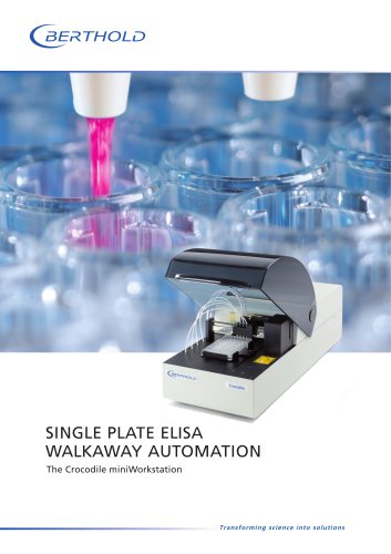 SINGLE PLATE ELISA WALKAWAY AUTOMATION