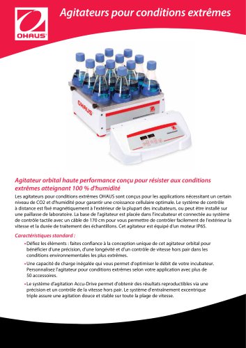 Agitateurs pour conditions extrêmes