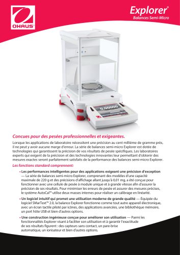 Explorer Semi-Micro Balances