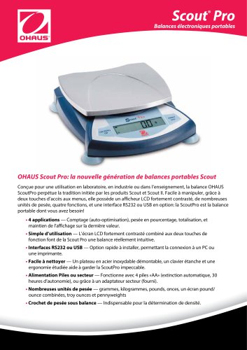 Scout®  Pro Balances électroniques portables