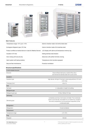 Blood Bank refrigerators