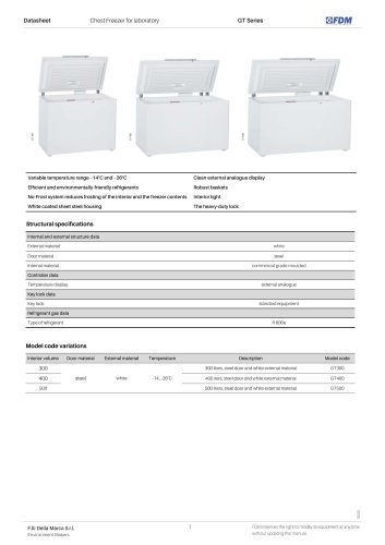 Chest Freezer for laboratory