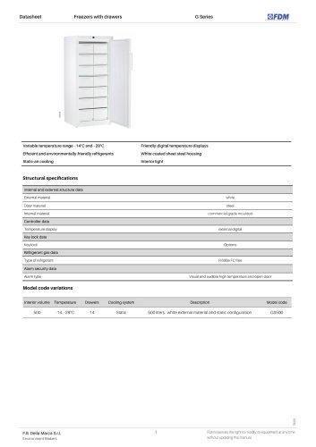 Laboratory freezer GS Series