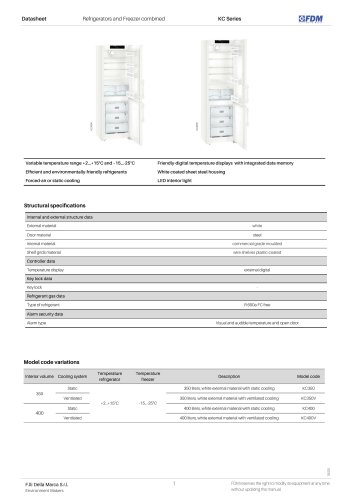 Laboratory fridge-freezer KC Series