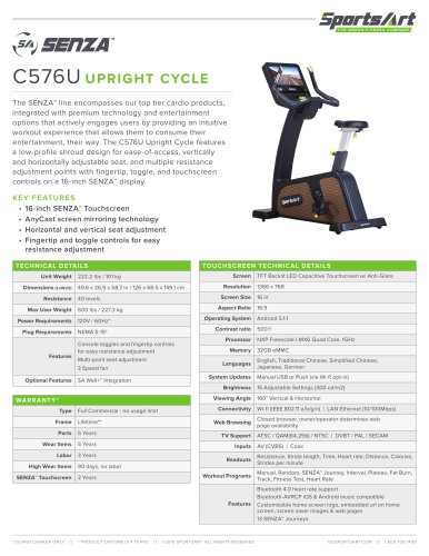 C576U UPRIGHT CYCLE