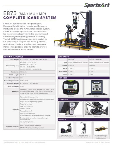 E875 (MA + MU + MP) COMPLETE ICARE SYSTEM