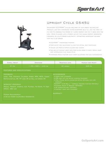 Upright Cycle G545U