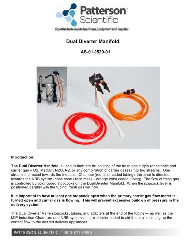 Dual_Diverter_Manifold Product Insert PS