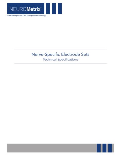 Nerve-Specific Electrode Sets