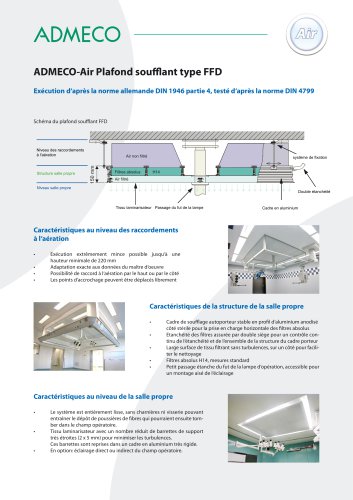 ADMECO AIR Plafonds filtrants