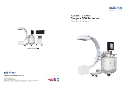 Mobile C-arm CompaX 500(Pro) with flat panel detector