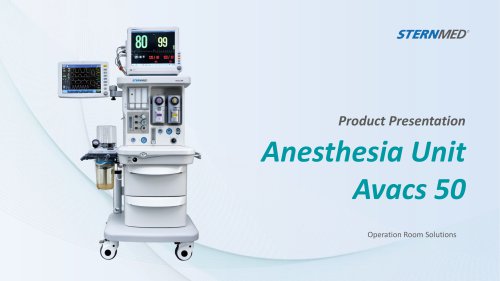 SternMed Product Presentation Anesthesia Unit