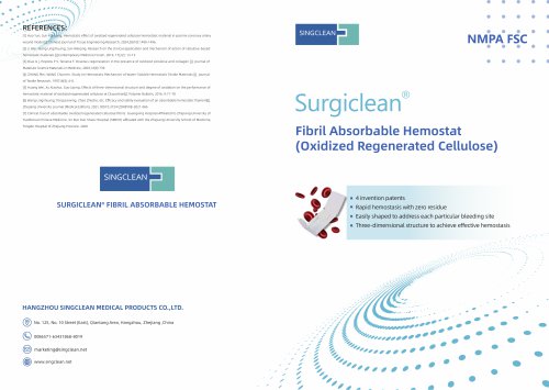 Surgiclean Fibril Absorbable Hemostat Oxidized Regenerated Cellulose SURGI-1