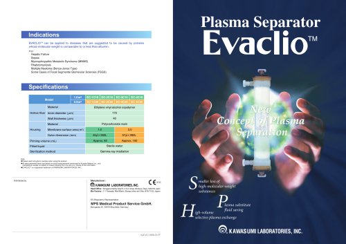 Plasma Separator Evacure™ / Evaclio™