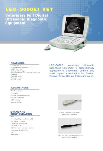 LEO-3000E1 Veterinary ultrasound